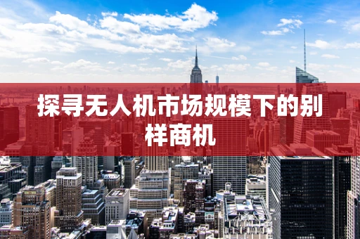 探寻无人机市场规模下的别样商机