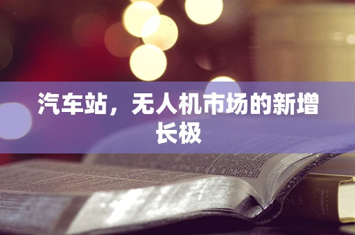 汽车站，无人机市场的新增长极