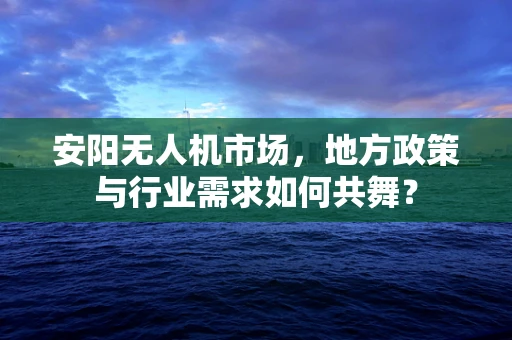 安阳无人机市场，地方政策与行业需求如何共舞？