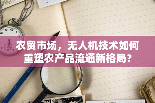 农贸市场，无人机技术如何重塑农产品流通新格局？