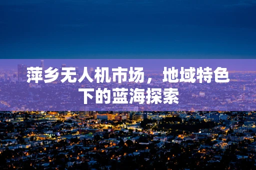 萍乡无人机市场，地域特色下的蓝海探索
