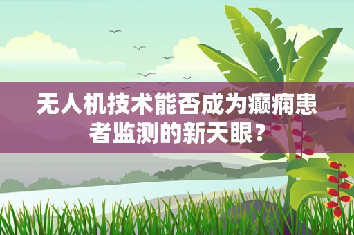 无人机技术能否成为癫痫患者监测的新天眼？