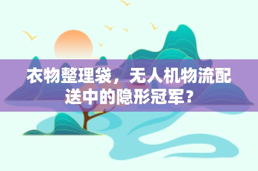 衣物整理袋，无人机物流配送中的隐形冠军？