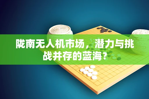 陇南无人机市场，潜力与挑战并存的蓝海？
