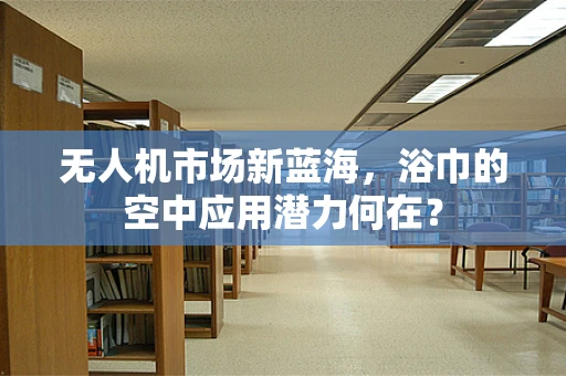 无人机市场新蓝海，浴巾的空中应用潜力何在？