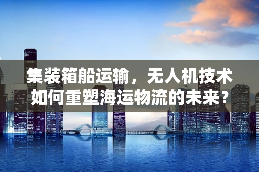 集装箱船运输，无人机技术如何重塑海运物流的未来？