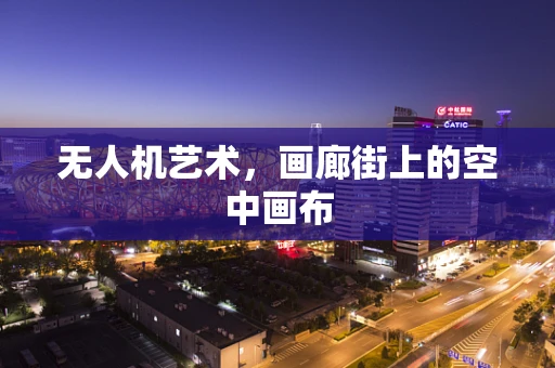 无人机艺术，画廊街上的空中画布