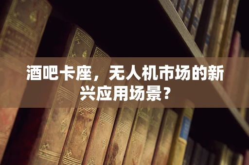 酒吧卡座，无人机市场的新兴应用场景？