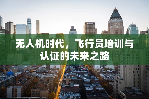 无人机时代，飞行员培训与认证的未来之路