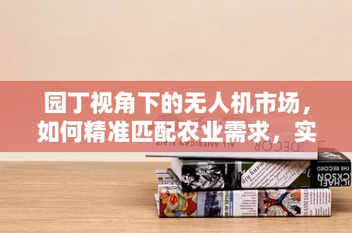 园丁视角下的无人机市场，如何精准匹配农业需求，实现高效植保？