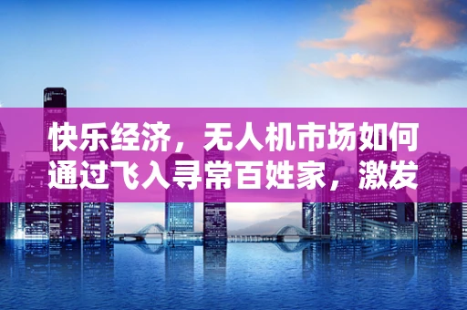 快乐经济，无人机市场如何通过飞入寻常百姓家，激发消费新动力？