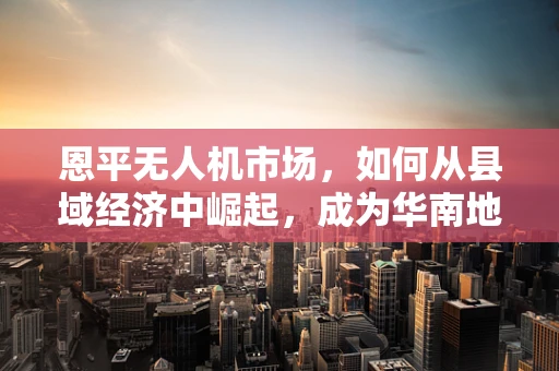 恩平无人机市场，如何从县域经济中崛起，成为华南地区的创新高地？