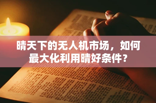 晴天下的无人机市场，如何最大化利用晴好条件？