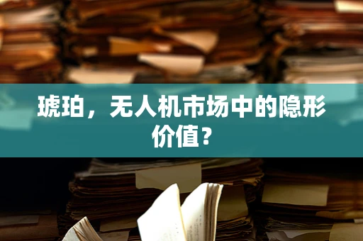琥珀，无人机市场中的隐形价值？