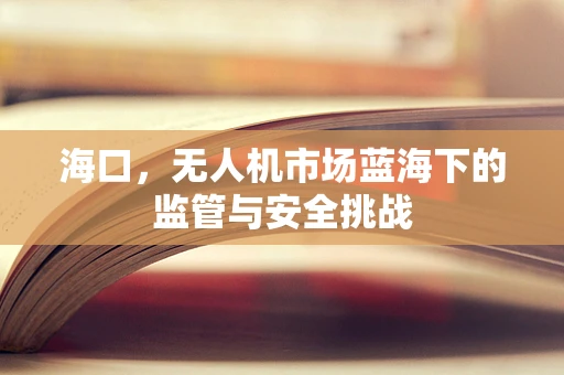 海口，无人机市场蓝海下的监管与安全挑战