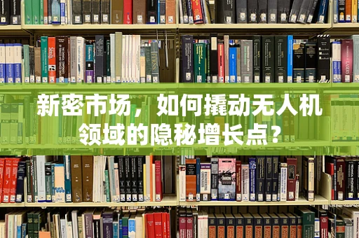 新密市场，如何撬动无人机领域的隐秘增长点？