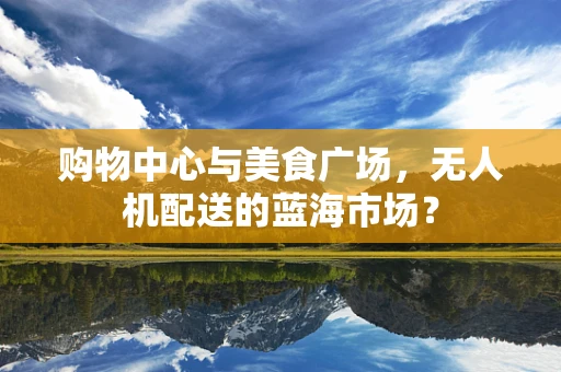 购物中心与美食广场，无人机配送的蓝海市场？