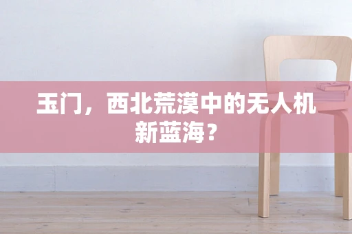 玉门，西北荒漠中的无人机新蓝海？
