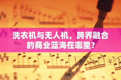 洗衣机与无人机，跨界融合的商业蓝海在哪里？