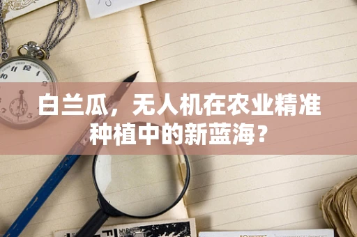 白兰瓜，无人机在农业精准种植中的新蓝海？