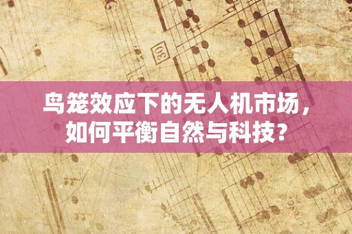 鸟笼效应下的无人机市场，如何平衡自然与科技？