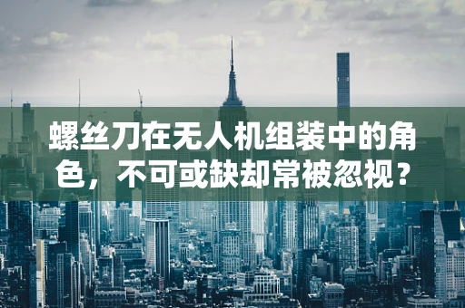 螺丝刀在无人机组装中的角色，不可或缺却常被忽视？