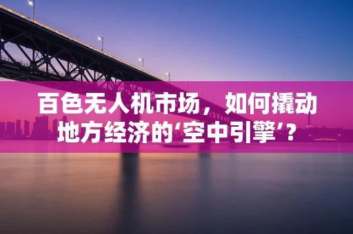 百色无人机市场，如何撬动地方经济的‘空中引擎’？