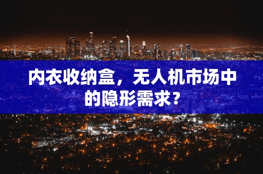 内衣收纳盒，无人机市场中的隐形需求？