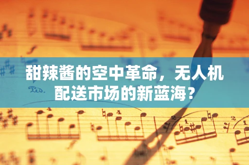 甜辣酱的空中革命，无人机配送市场的新蓝海？