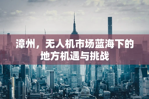 漳州，无人机市场蓝海下的地方机遇与挑战