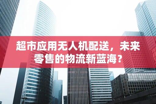 超市应用无人机配送，未来零售的物流新蓝海？