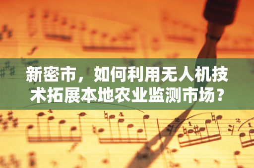 新密市，如何利用无人机技术拓展本地农业监测市场？