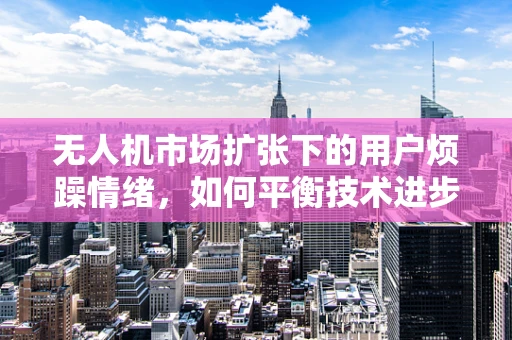 无人机市场扩张下的用户烦躁情绪，如何平衡技术进步与用户体验？