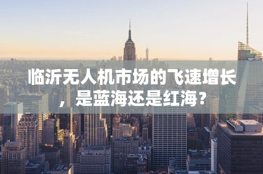 临沂无人机市场的飞速增长，是蓝海还是红海？