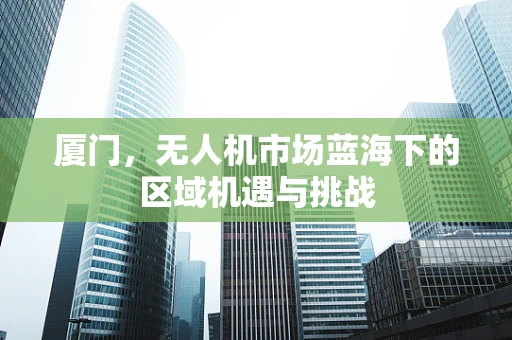 厦门，无人机市场蓝海下的区域机遇与挑战