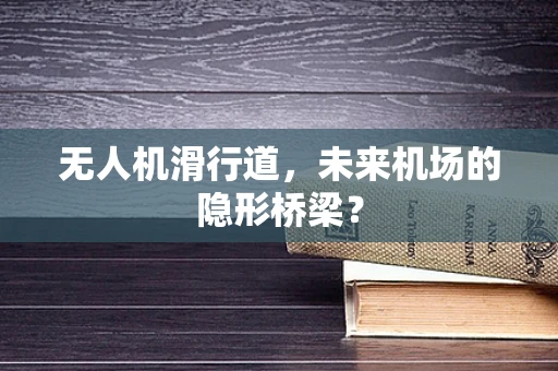 无人机滑行道，未来机场的隐形桥梁？
