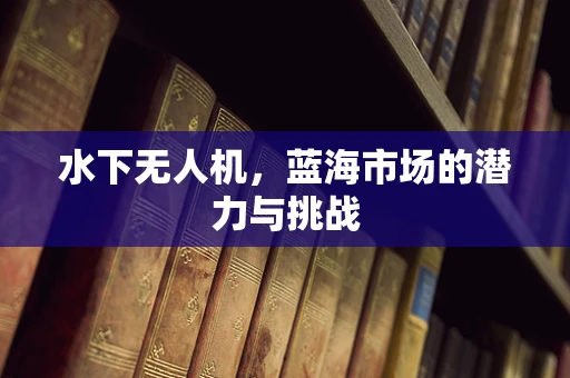 水下无人机，蓝海市场的潜力与挑战