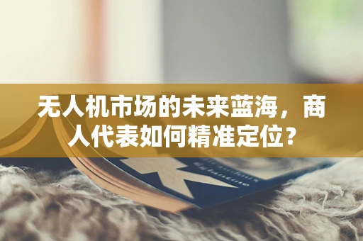 无人机市场的未来蓝海，商人代表如何精准定位？