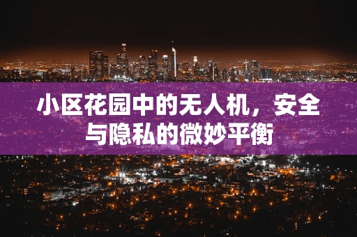 小区花园中的无人机，安全与隐私的微妙平衡