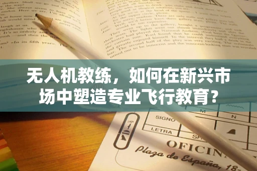 无人机教练，如何在新兴市场中塑造专业飞行教育？