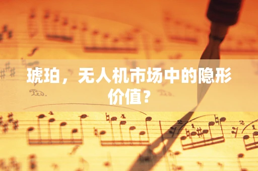 琥珀，无人机市场中的隐形价值？