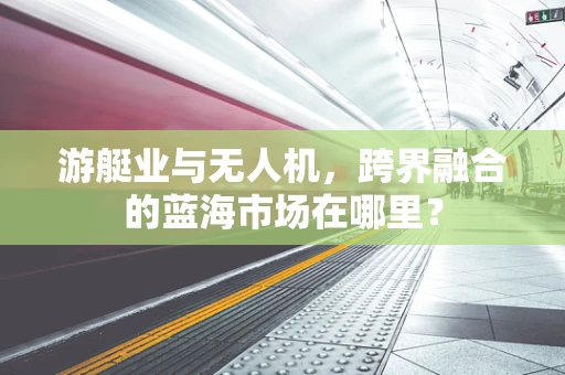 游艇业与无人机，跨界融合的蓝海市场在哪里？
