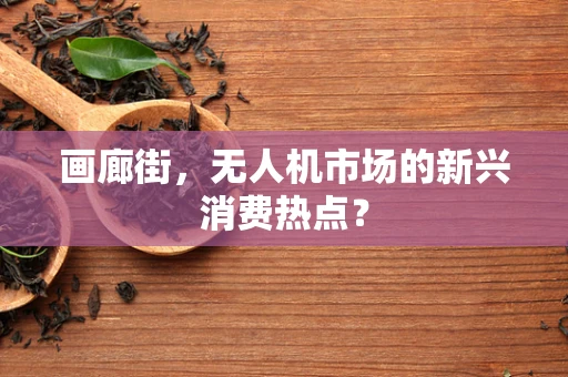 画廊街，无人机市场的新兴消费热点？