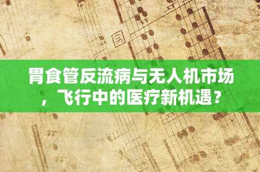 胃食管反流病与无人机市场，飞行中的医疗新机遇？