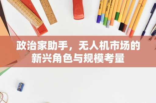 政治家助手，无人机市场的新兴角色与规模考量