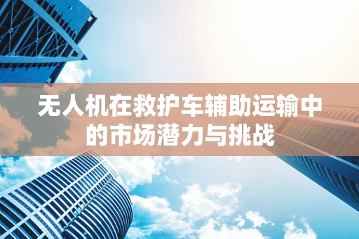 无人机在救护车辅助运输中的市场潜力与挑战
