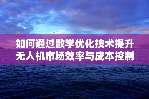 如何通过数学优化技术提升无人机市场效率与成本控制？