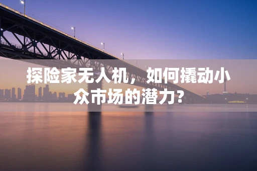 探险家无人机，如何撬动小众市场的潜力？
