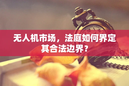 无人机市场，法庭如何界定其合法边界？