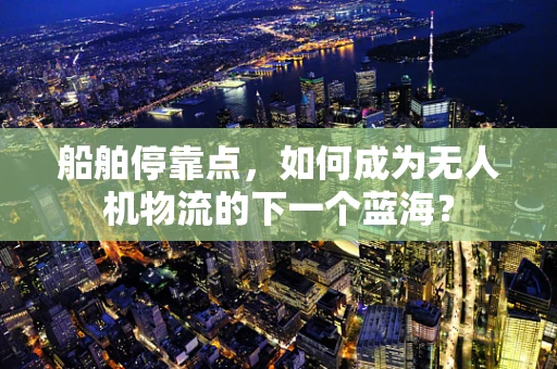 船舶停靠点，如何成为无人机物流的下一个蓝海？